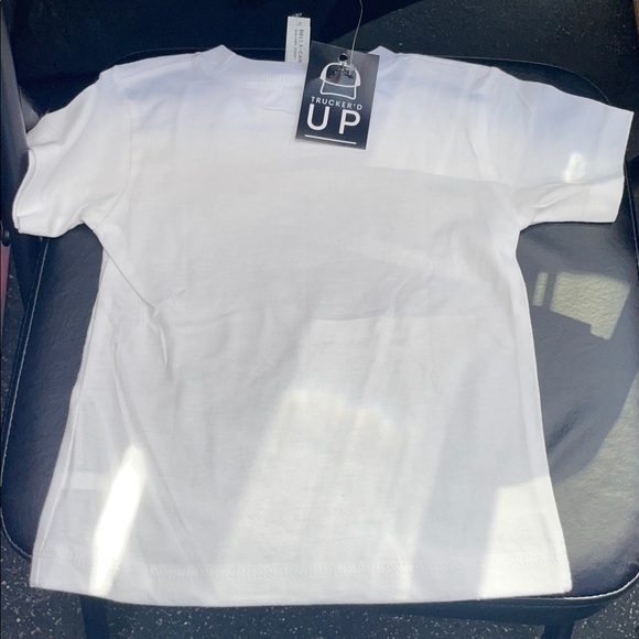 AB ⚡️CD White Graphic Kids T-Shirt - Picture 2 of 2